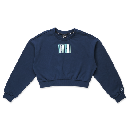 Women New Era 90S Vibe Oceanside Blue Crewneck Sweatshirt