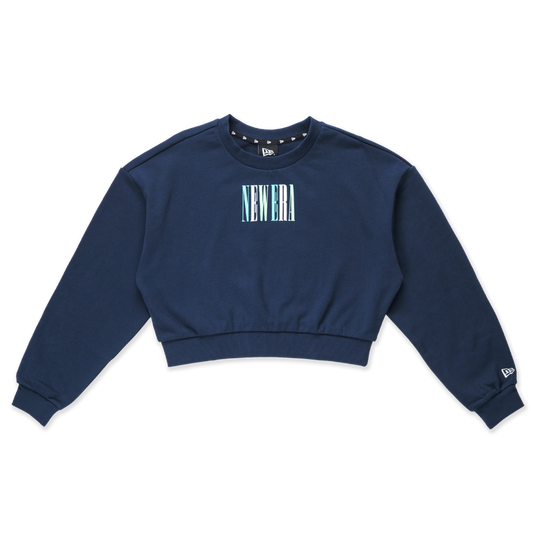Women New Era 90S Vibe Oceanside Blue Crewneck Sweatshirt