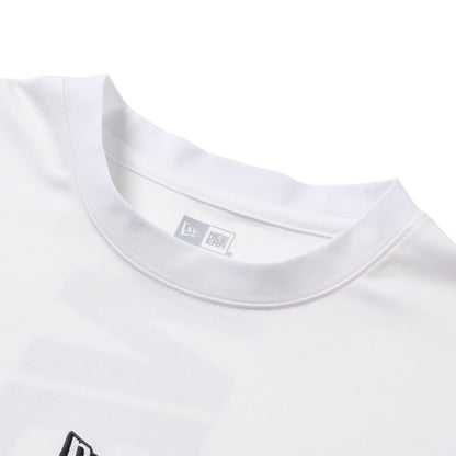 New Era Vertical Logo White Long Sleeve Tech T-Shirt