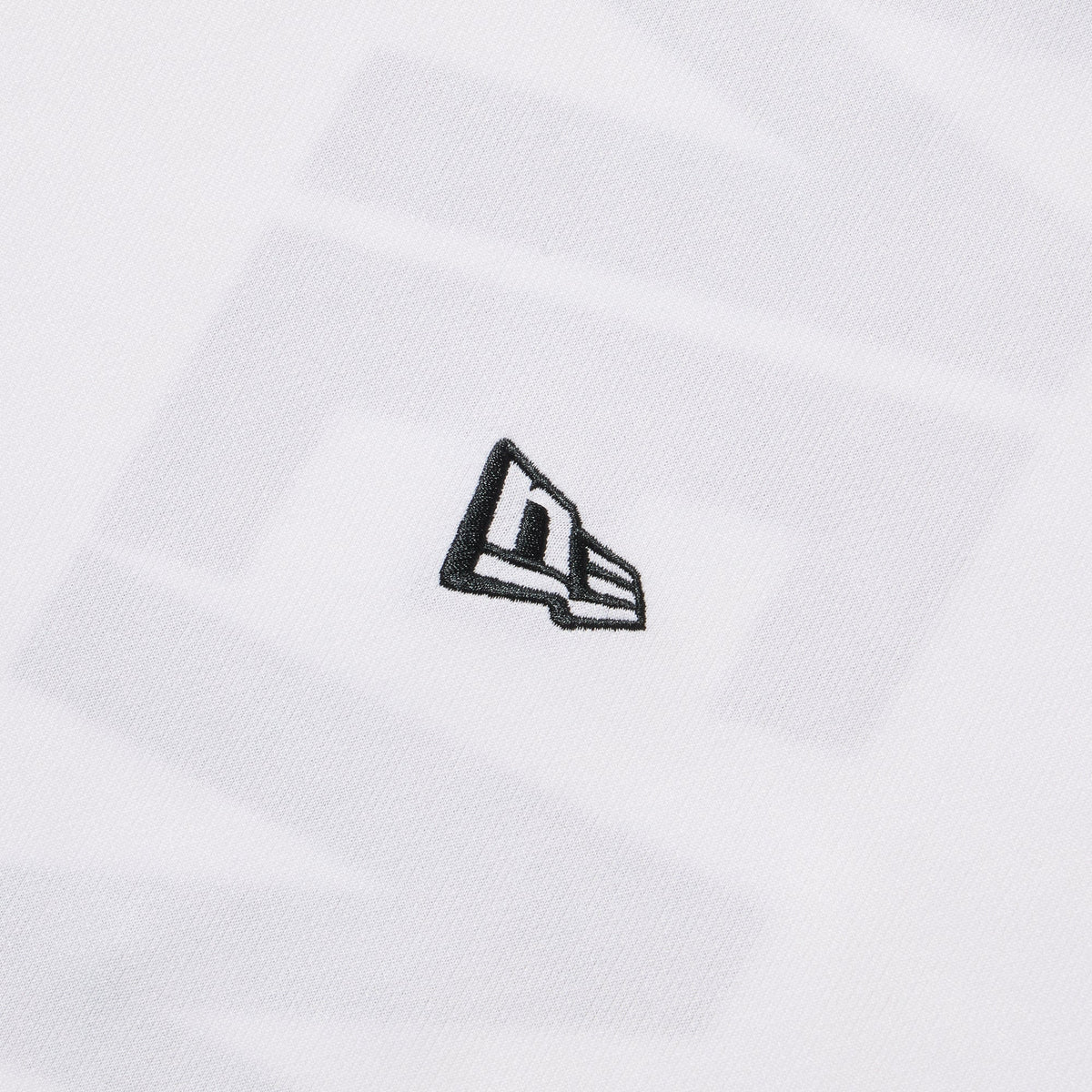 New Era Vertical Logo White Long Sleeve Tech T-Shirt