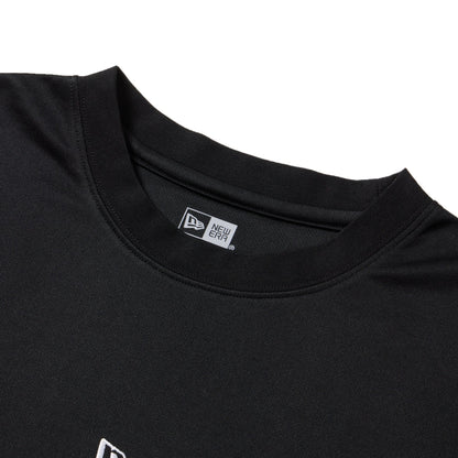 New Era Vertical Logo Black Long Sleeve Tech T-Shirt