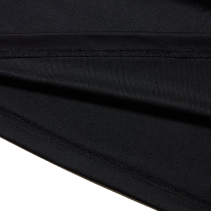 New Era Vertical Logo Black Long Sleeve Tech T-Shirt