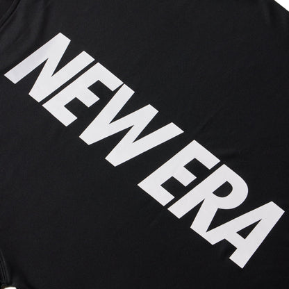 New Era Vertical Logo Black Long Sleeve Tech T-Shirt