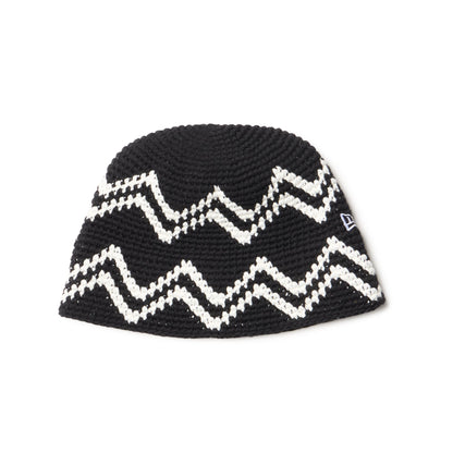 Crochet Black Knit Bucket