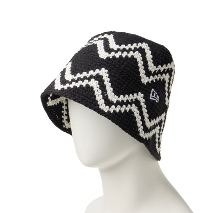 Crochet Black Knit Bucket
