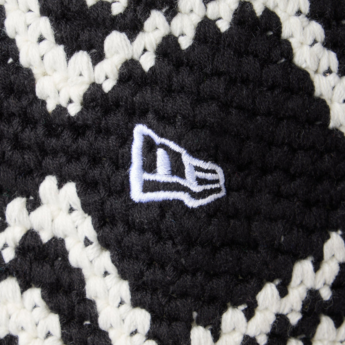 Crochet Black Knit Bucket