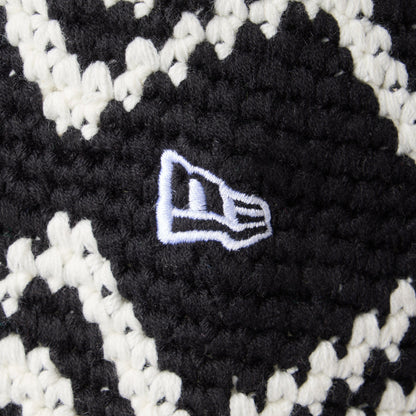 Crochet Black Knit Bucket