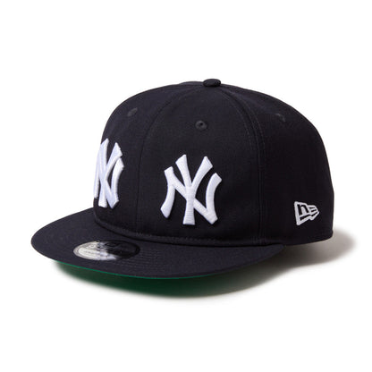 9FIFTY Soft Buckram New York Yankees Cooperstown MLB Double Logo Navy Snapback