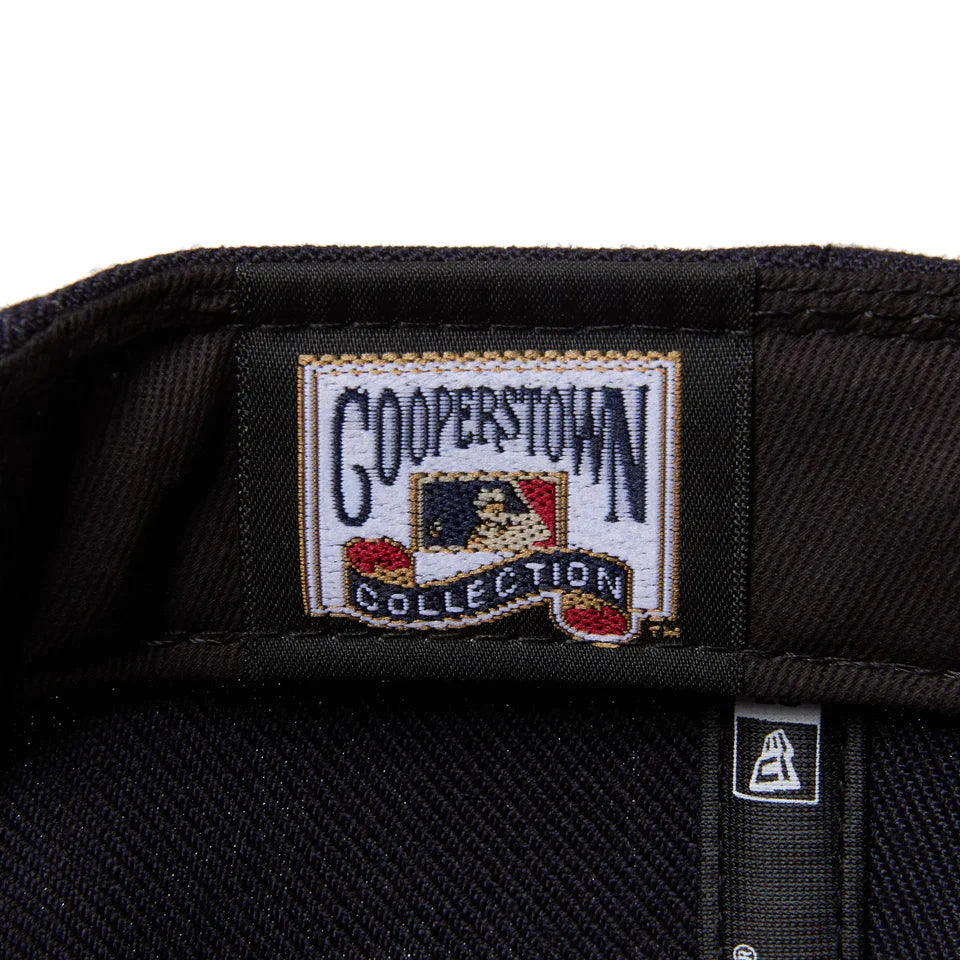 9FIFTY Soft Buckram New York Yankees Cooperstown MLB Double Logo Navy Snapback
