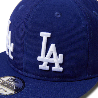 9FIFTY Soft Buckram Los Angeles Dodgers Cooperstown MLB Double Logo Dark Royal Snapback