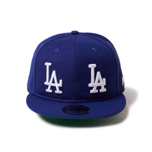9FIFTY Soft Buckram Los Angeles Dodgers Cooperstown MLB Double Logo Dark Royal Snapback