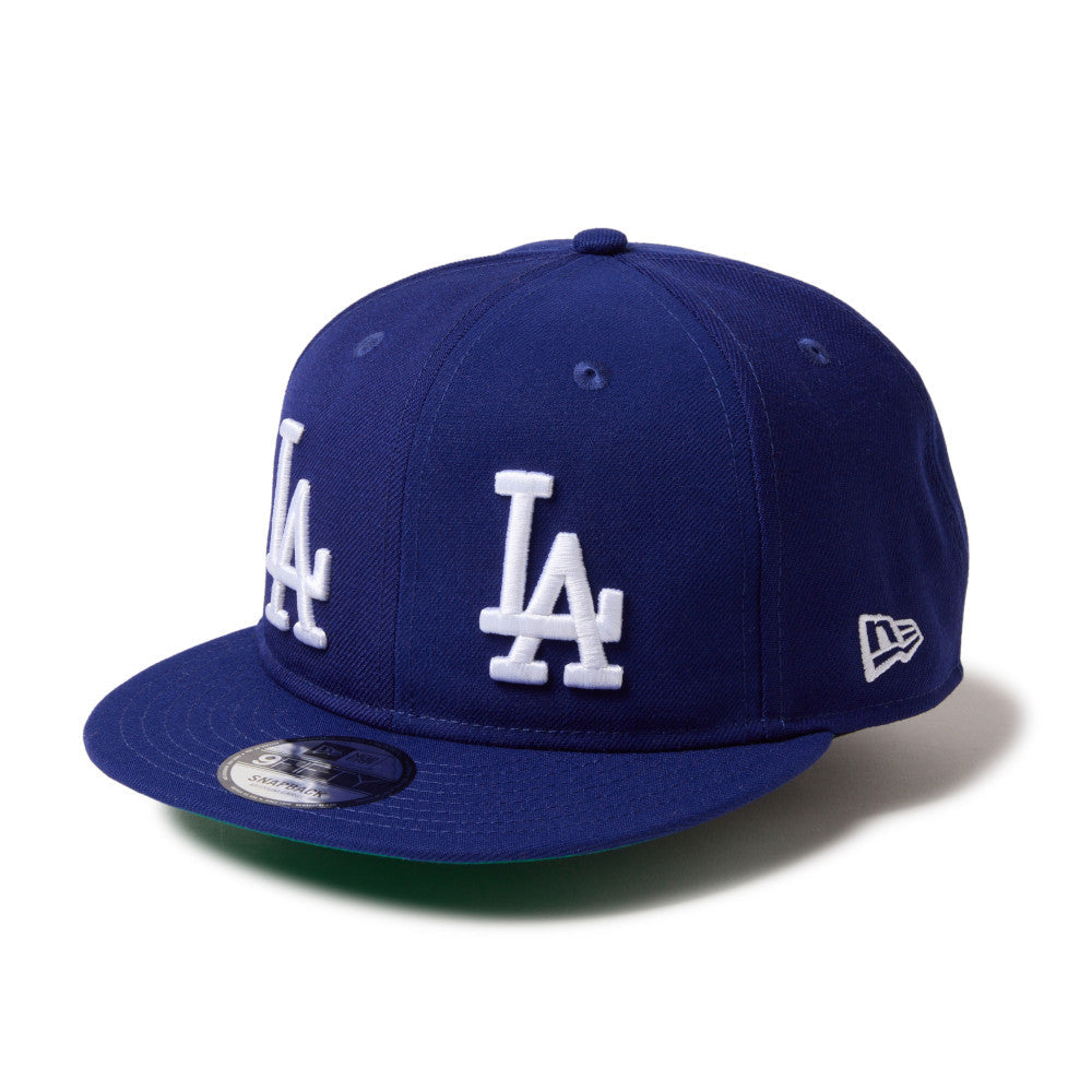 9FIFTY Soft Buckram Los Angeles Dodgers Cooperstown MLB Double Logo Dark Royal Snapback