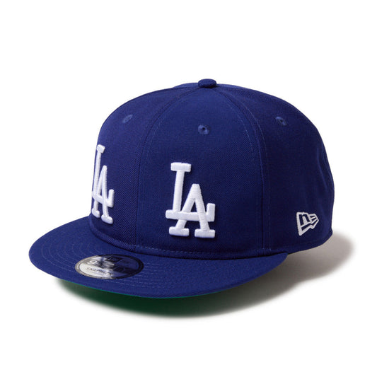 9FIFTY Soft Buckram Los Angeles Dodgers Cooperstown MLB Double Logo Dark Royal Snapback