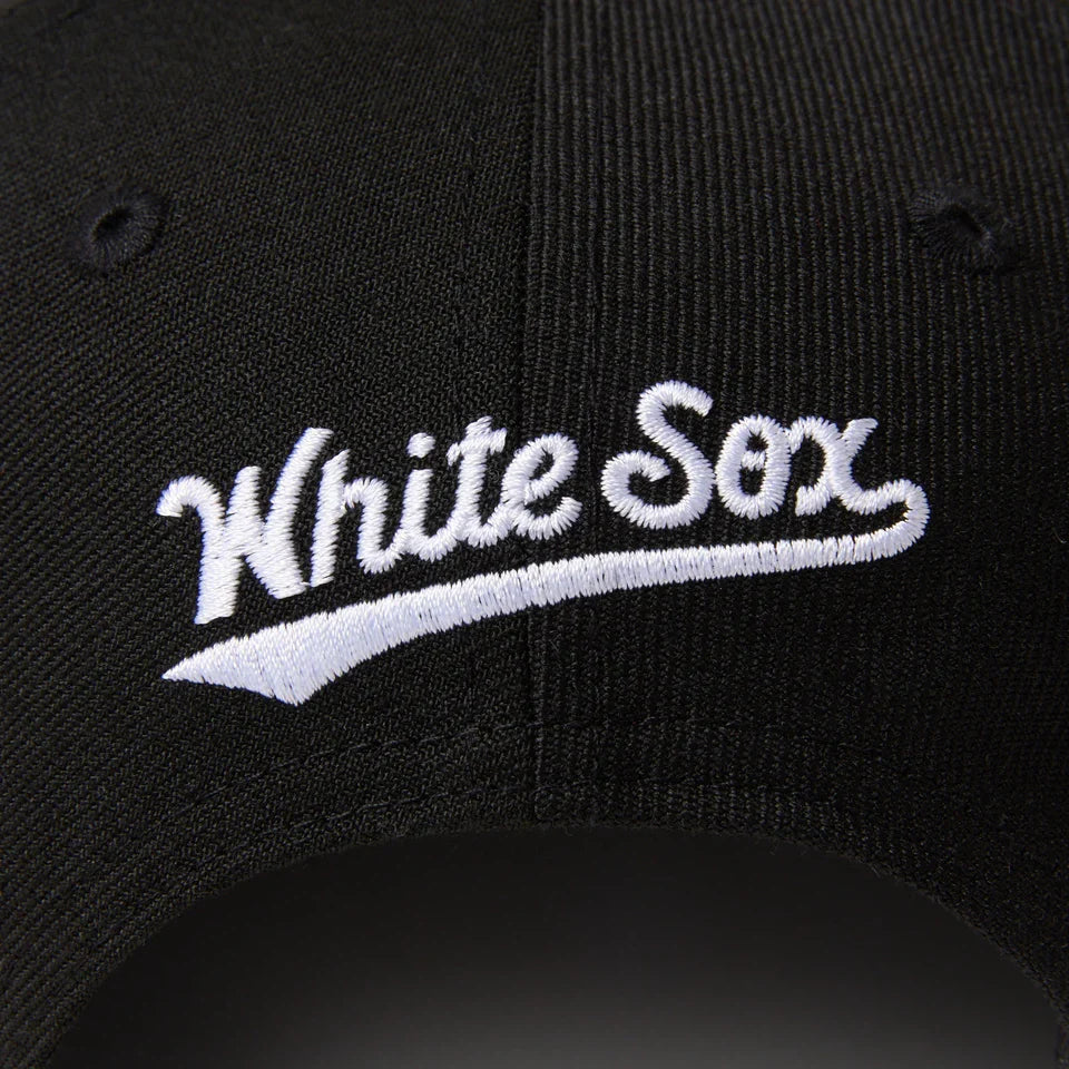 9FIFTY Soft Buckram Chicago White Sox Cooperstown MLB Double Logo Black Snapback