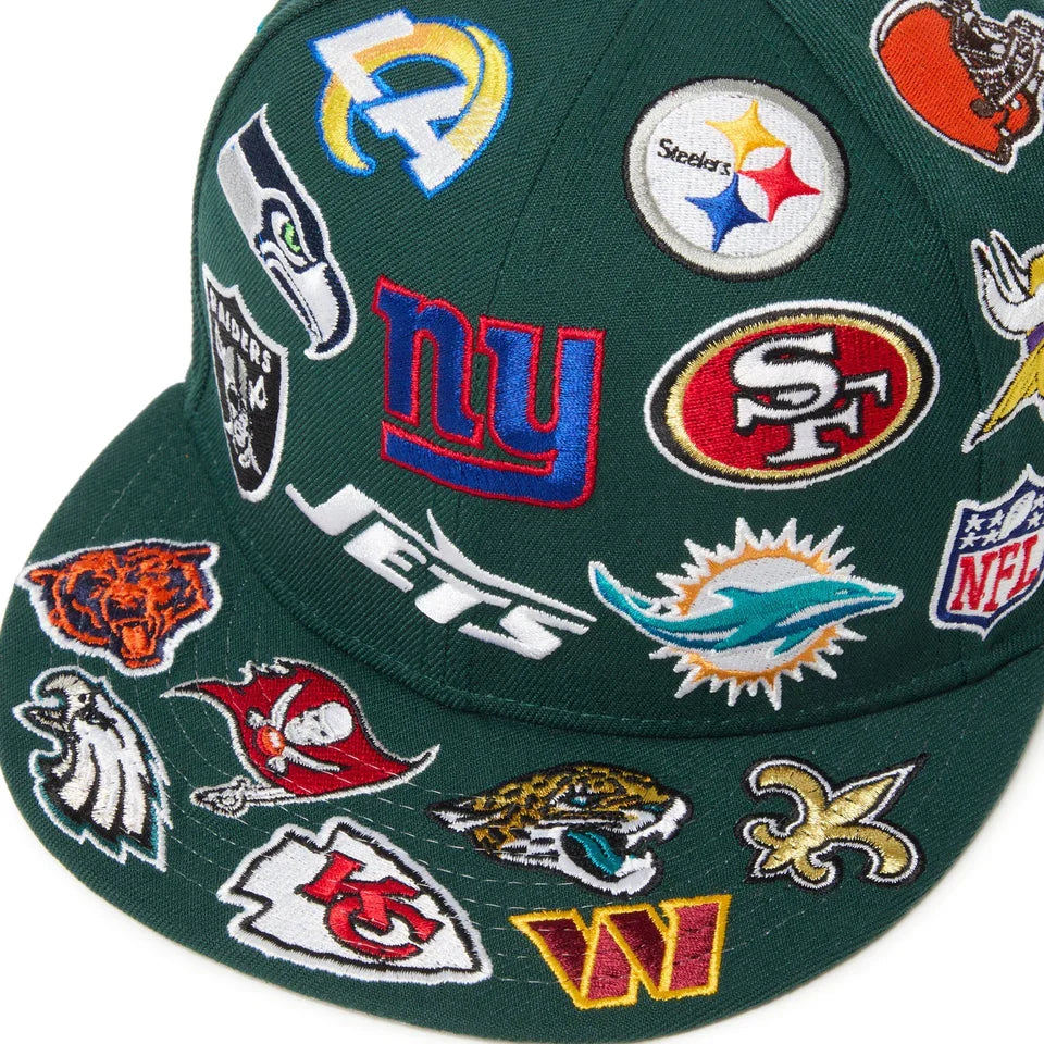 9FIFTY NFL League Allover Dark Green Snapback