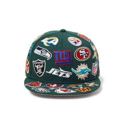 9FIFTY NFL League Allover Dark Green Snapback