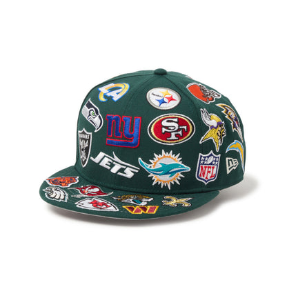 9FIFTY NFL League Allover Dark Green Snapback