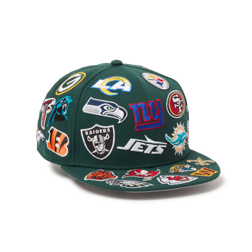 9FIFTY NFL League Allover Dark Green Snapback