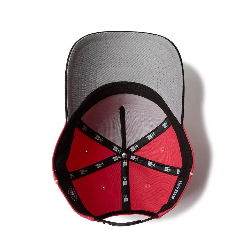 9FORTY A-Frame New York Yankees MLB Piping 2-Tone Coral Black Snapback