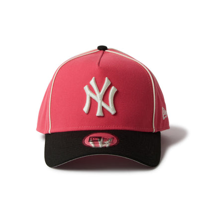 9FORTY A-Frame New York Yankees MLB Piping 2-Tone Coral Black Snapback