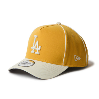 9FORTY A-Frame Los Angeles Dodgers MLB Piping 2-Tone Gold Chrome Snapback