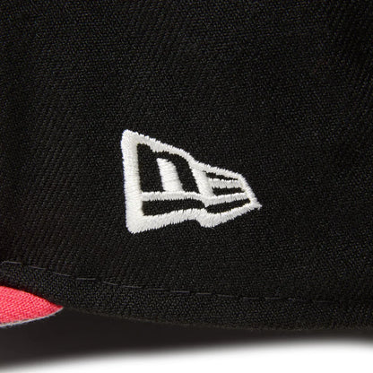 59FIFTY New York Yankees  MLB Piping 2-Tone Black Coral Fitted