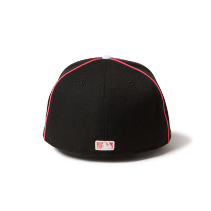 59FIFTY New York Yankees  MLB Piping 2-Tone Black Coral Fitted