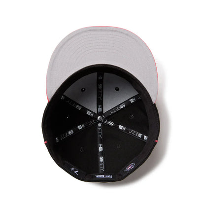 59FIFTY New York Yankees  MLB Piping 2-Tone Black Coral Fitted