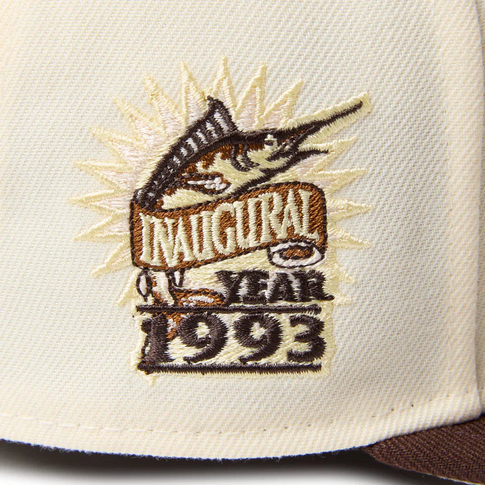 59FIFTY Florida Marlins Cooperstown Cold Brew Ivory Burnt Wood Fitted