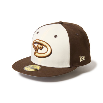 59FIFTY Arizona Diamondbacks Cooperstown Cold Brew Walnut Ivory Fitted