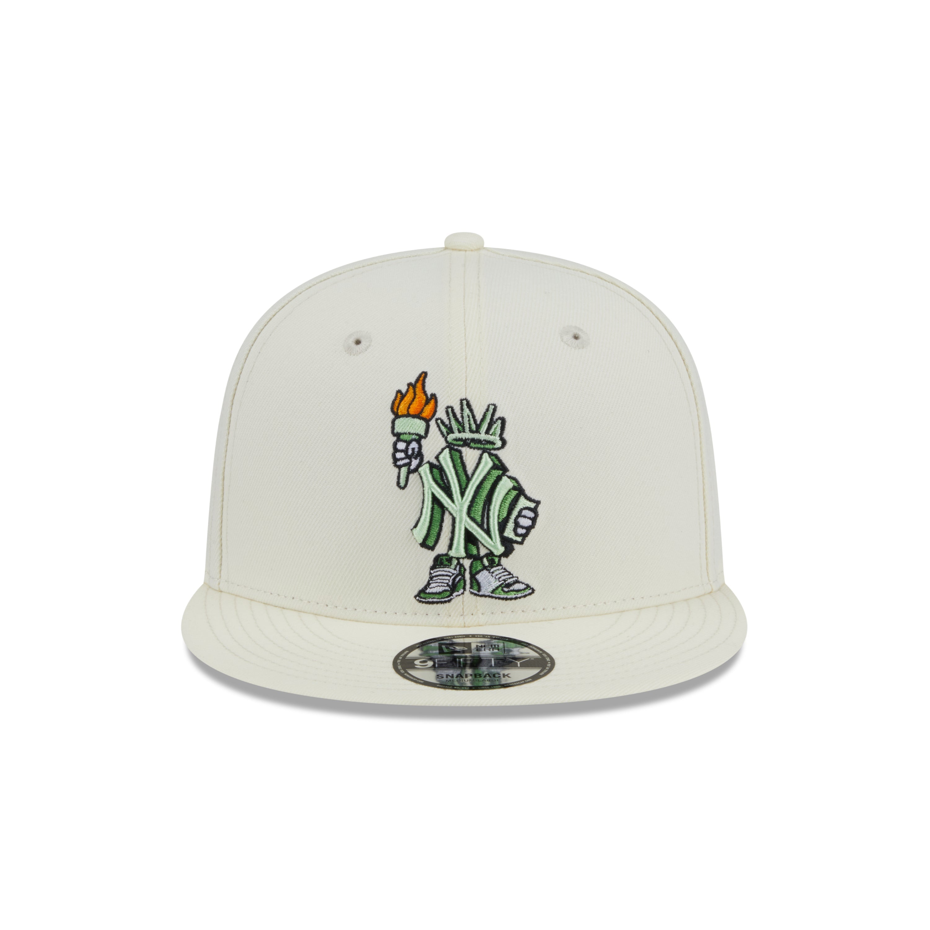 9FIFTY New York Yankees MLB Cartoon Chrome White Snapback – New