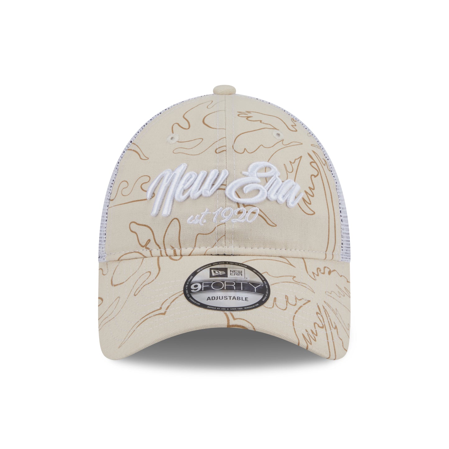 9FORTY Unstructured Trucker New Era Resort Vintage Stone White Adjustable