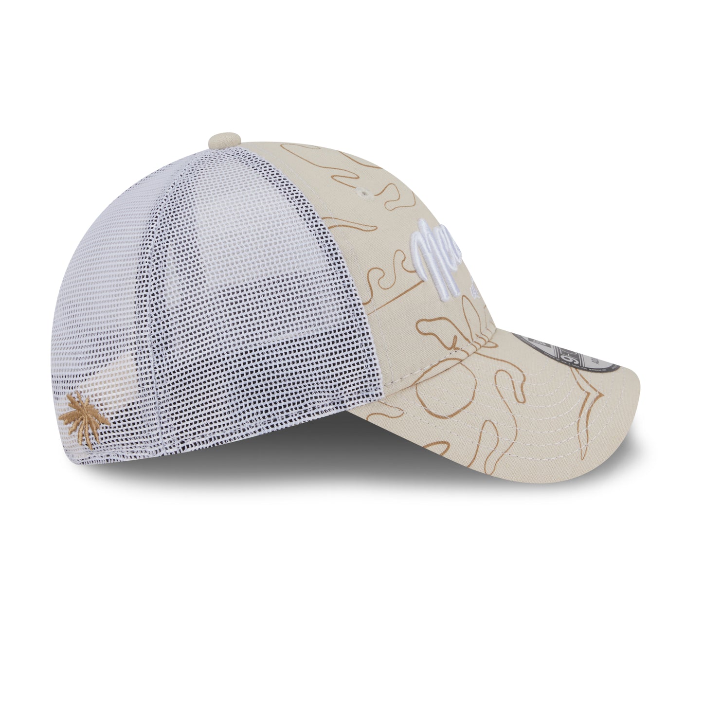 9FORTY Unstructured Trucker New Era Resort Vintage Stone White Adjustable