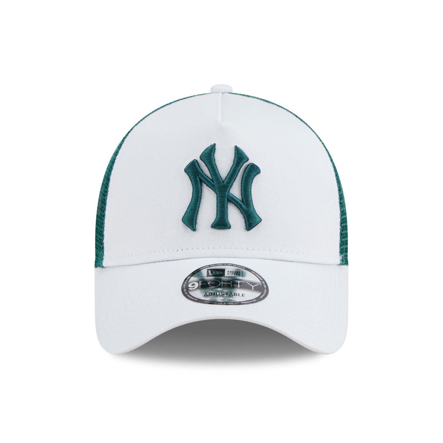 9FORTY A-Frame Trucker New York Yankees Color Era Silver Snow Green Snapback