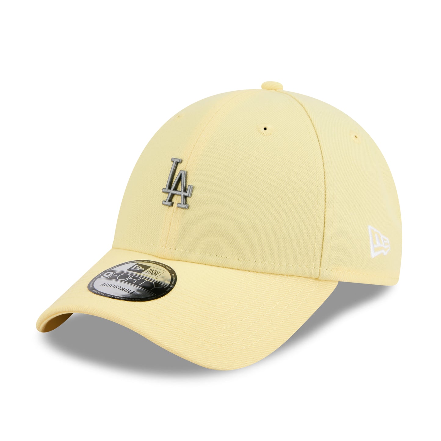 9FORTY Los Angeles Dodgers Mini Rough Metal Badge Baby Yellow Adjustable