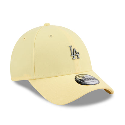 9FORTY Los Angeles Dodgers Mini Rough Metal Badge Baby Yellow Adjustable