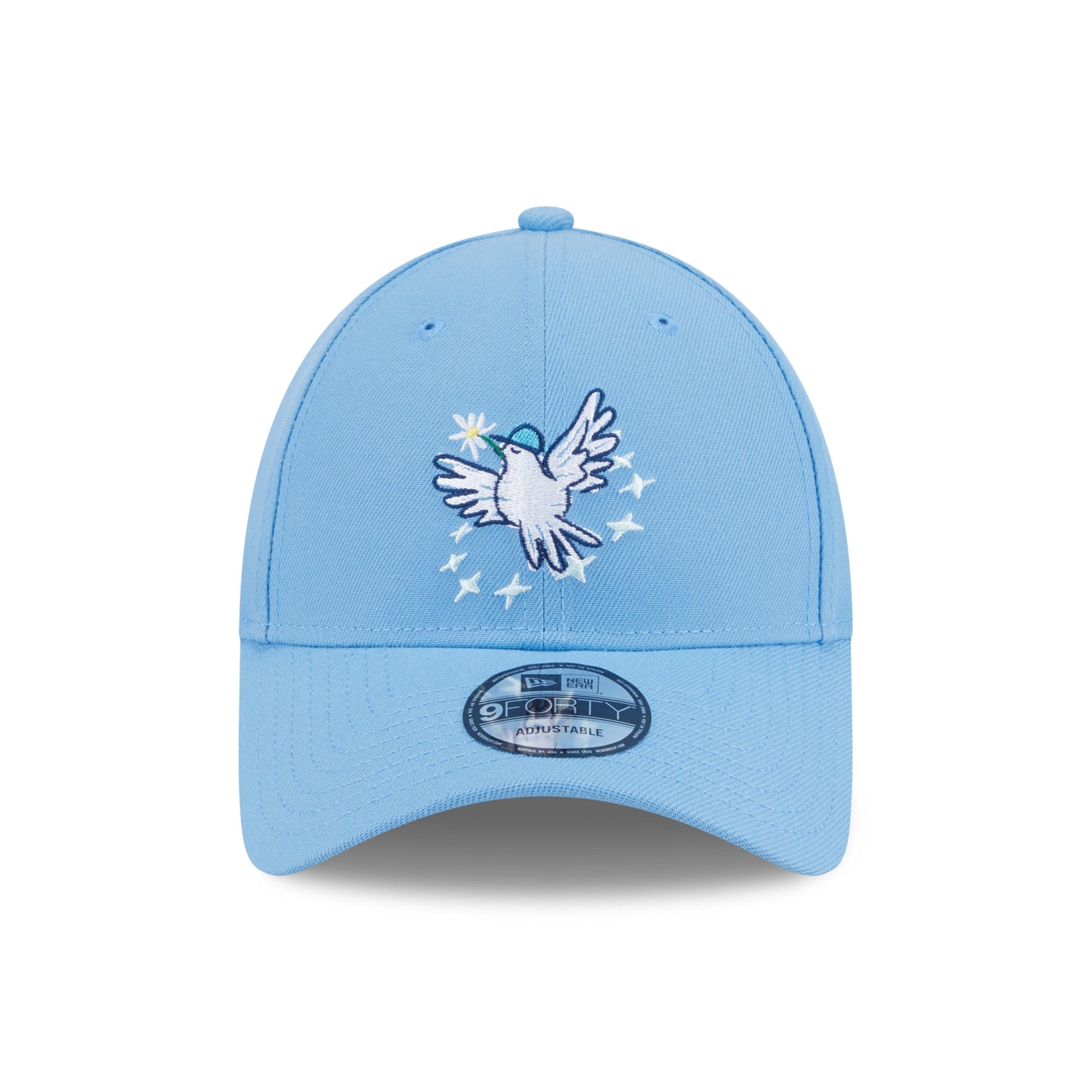 9FORTY Earth Day Peace Logo Sky Blue Adjustable