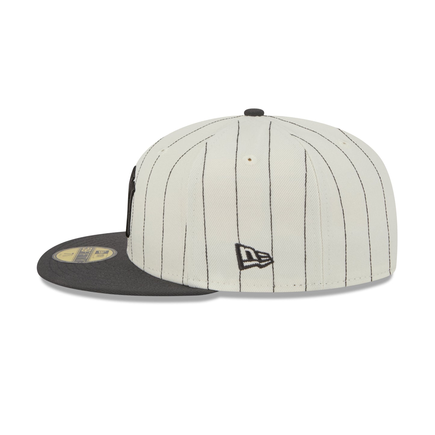 59FIFTY New York Yankees Stripes Chrome White Fitted