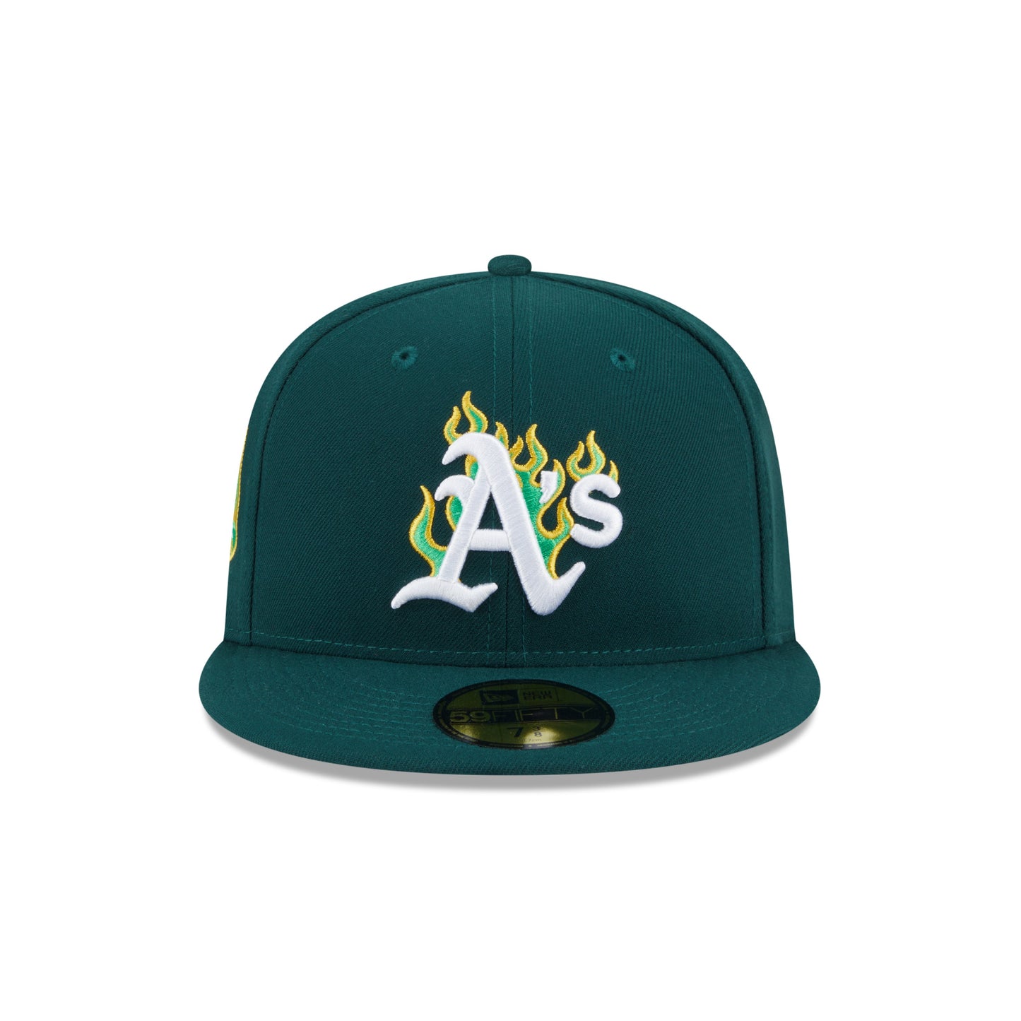 59FIFTY Oakland Athletics Fire Pack Dark Green Fitted