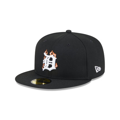 59FIFTY Detroit Tigers Fire Pack Black Fitted