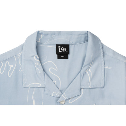 New Era Resort Soft Blue Woven Shirt