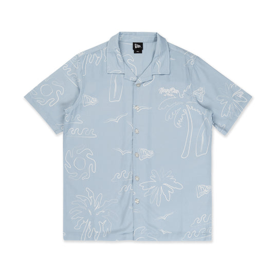 New Era Resort Soft Blue Woven Shirt