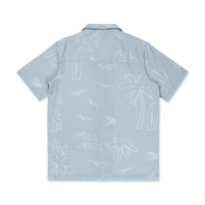 New Era Resort Soft Blue Woven Shirt