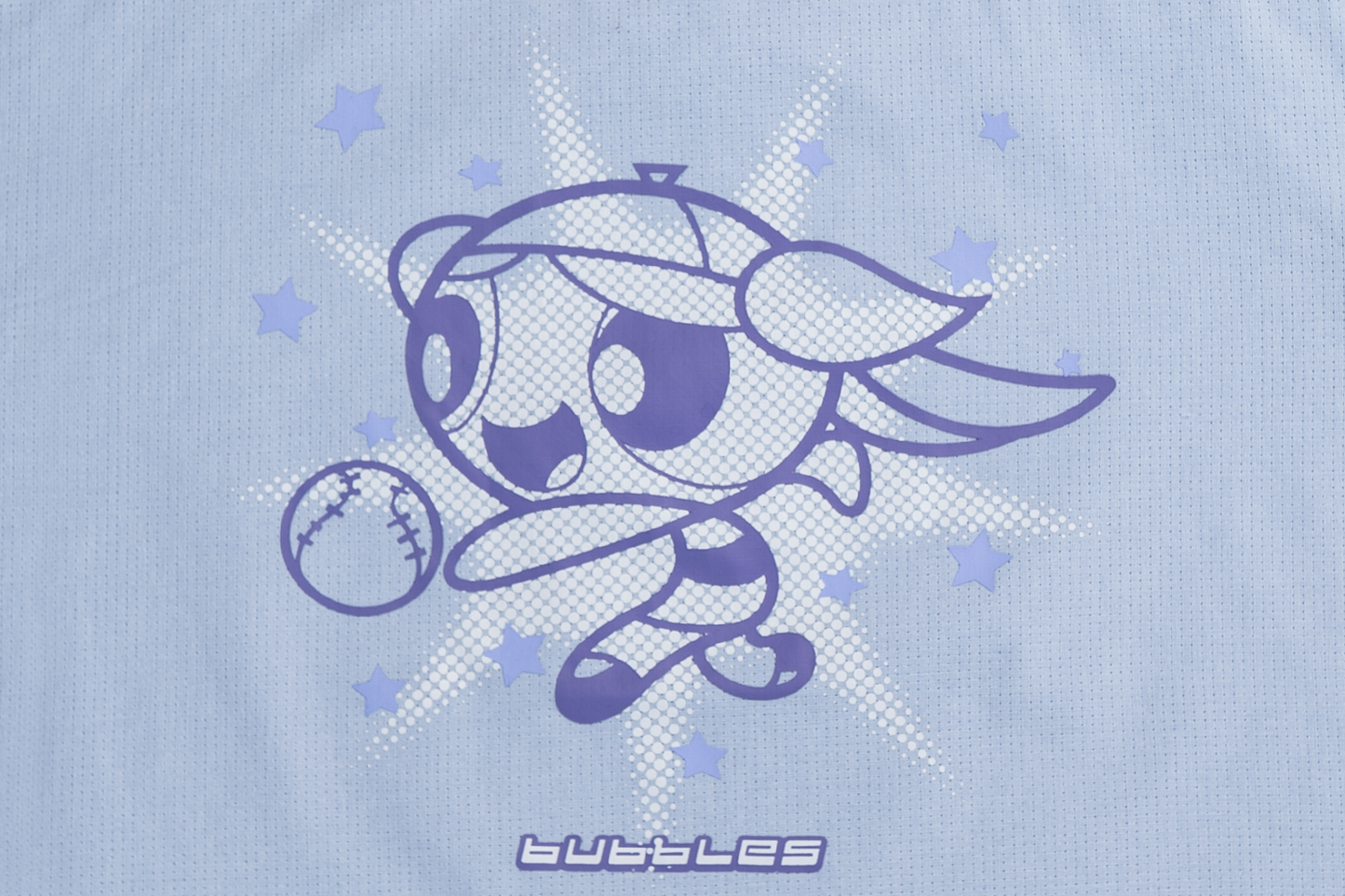 New Era x The Powerpuff Girls Women Blue American Football Crop Jersey
