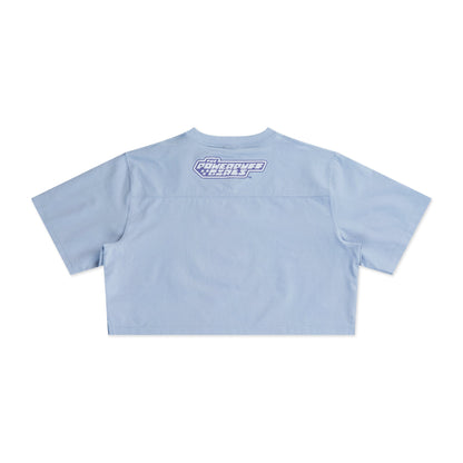 New Era x The Powerpuff Girls Women Blue American Football Crop Jersey