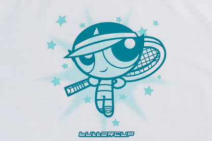 New Era x The Powerpuff Girls Women White American Football Crop Jersey