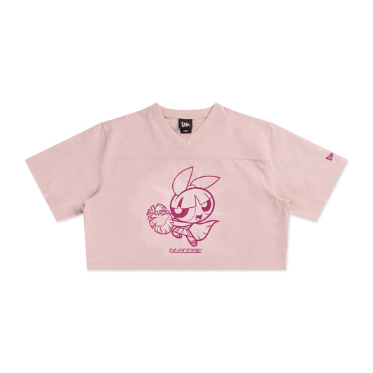 New Era x The Powerpuff Girls Women Pink American Football Crop Jersey