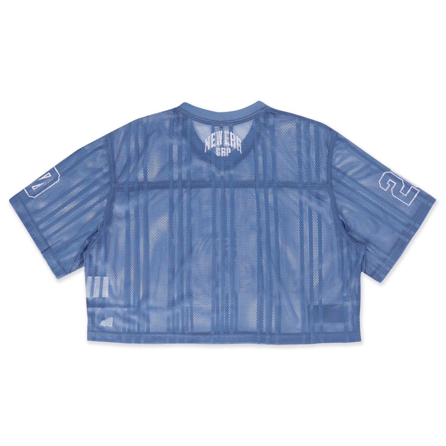 New Era Women 1920 Wordmark Street Archived Oceanside Blue American Football Crop Jersey