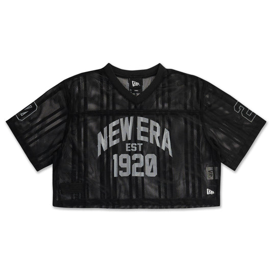 New Era Women 1920 Wordmark Street Archived Black American Football Crop Jersey