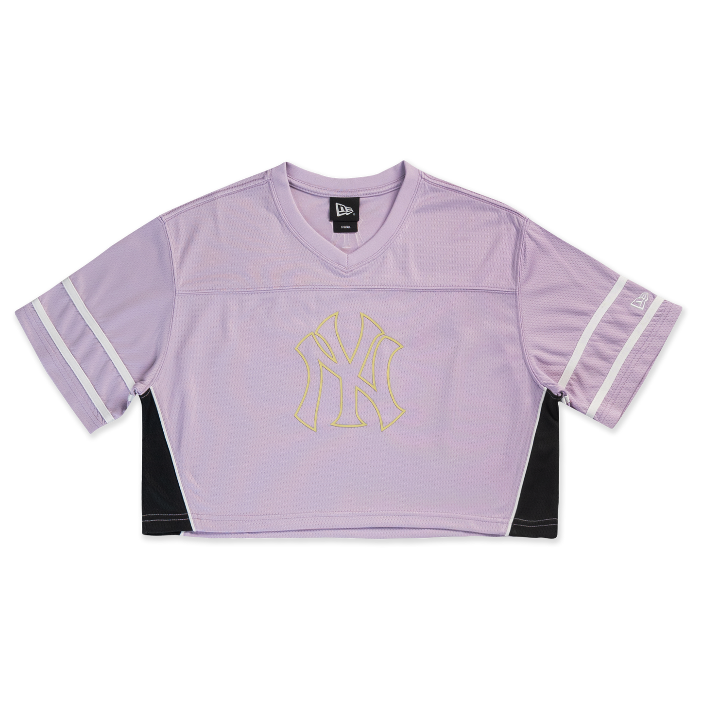 Women New York Yankees Jelly Pastel Lilac Cropped American Football Jersey
